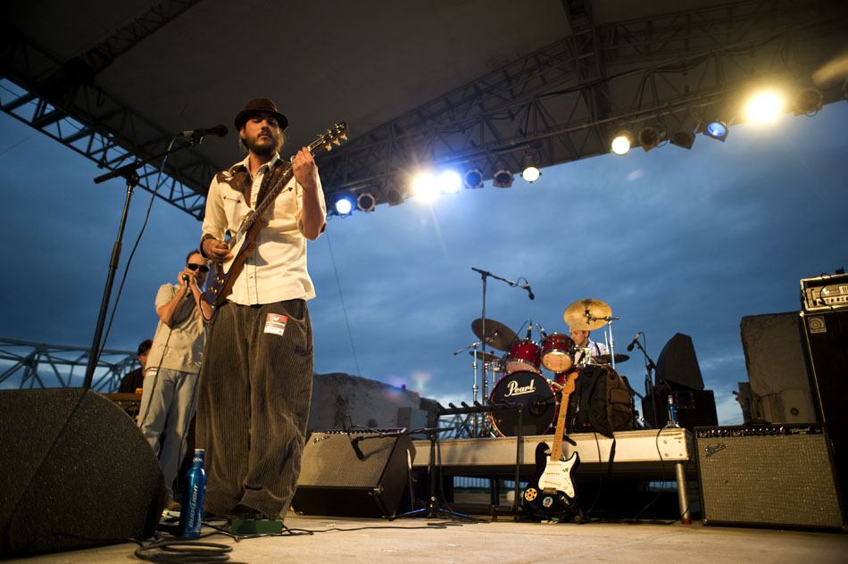 The band Easy Riders, including guitarist Mike Miller, left, performs during the Illinois Blues Festival on Friday, Sept. 3, 2010, at the Riverfront.